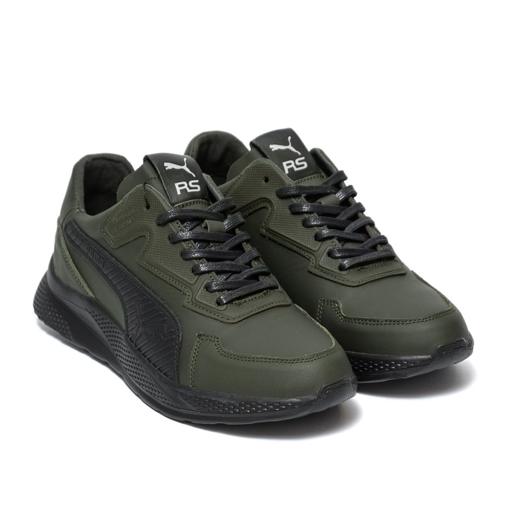 Мужские кожаные кроссовки Pm RS Green Київ - зображення 3