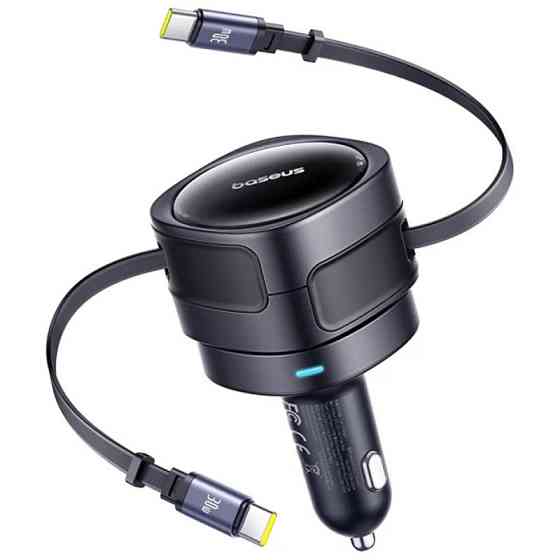 АЗУ Baseus Enjoyment Max PD60W with retractable cable (2USB-C) (C00035507121) Херсон