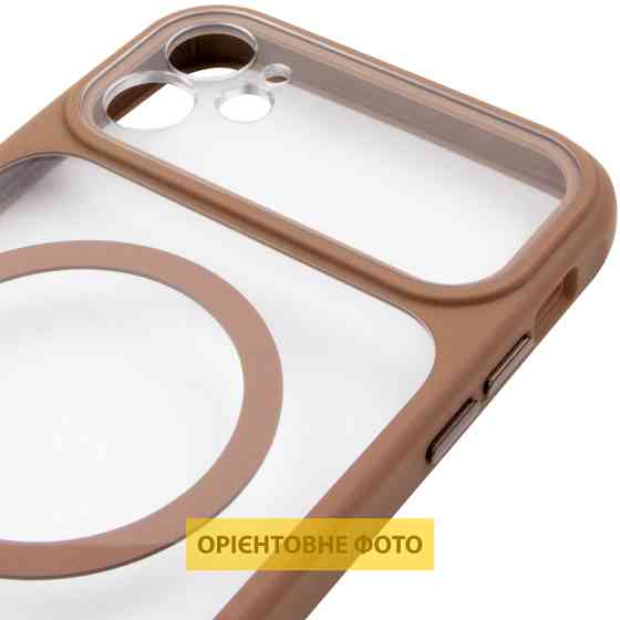 Чехол TPU+PC GETMAN Moon Clear with MagSafe для Apple iPhone 12 (6.1") Херсон