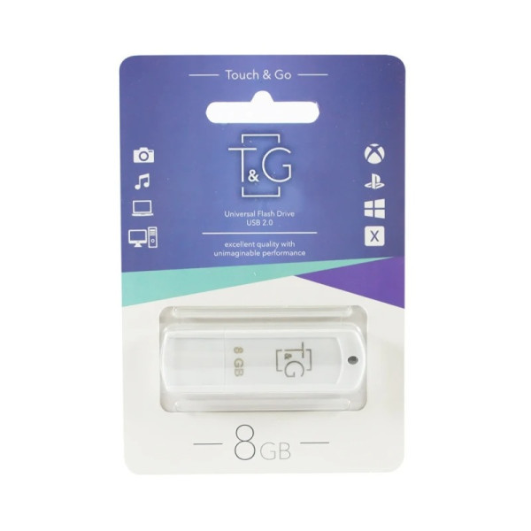 Флеш пам'ять T&G 011 8GB Classic Series White (TG011-8GBWH) (Код товару:40890) Харьков - изображение 2