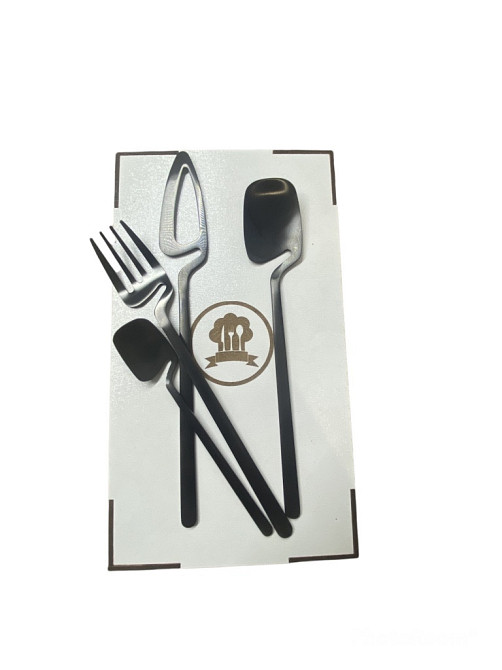 Набор столовых приборов Kitchen на 6 персон Black Киев - изображение 8