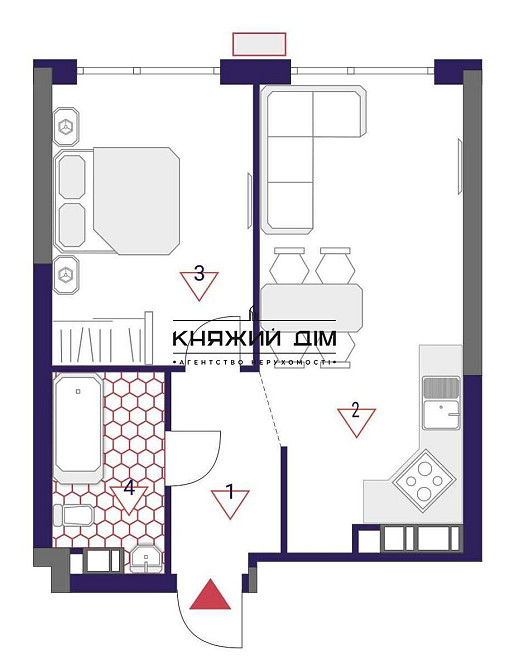 ЖК Great 1кімн 45м2 Причальная 10.Переуступка. Київ - зображення 11
