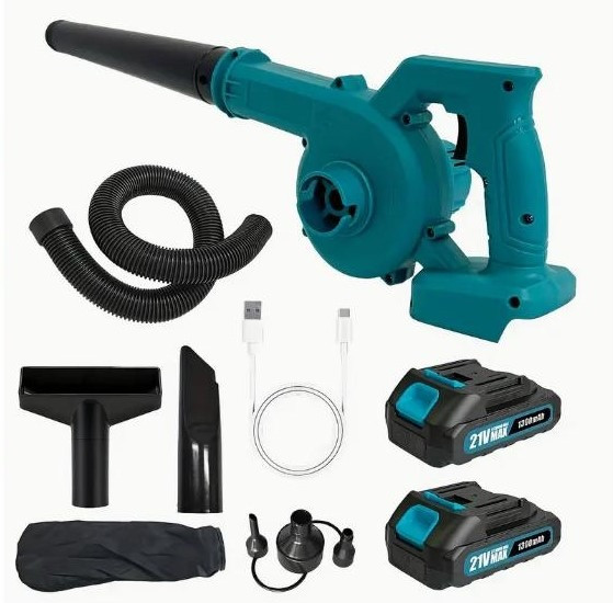 Бездротовий пилосос та повітродувка з двома акумуляторами 1300 мАг і зарядним пристроєм Київ - зображення 3