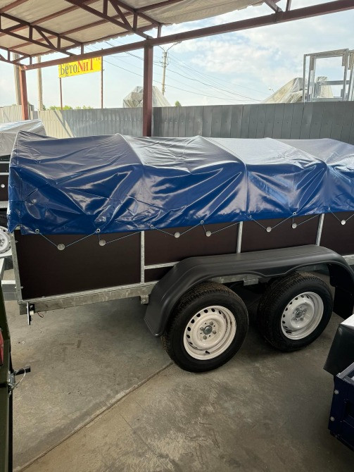 Двовісний гальмівний причіп 250х150х43 з цинку та бакеліту "Дніпро" Миргород - изображение 3