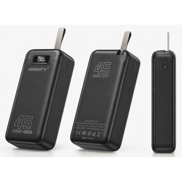 Power Bank Ansty AP-083 45W 50000mAh Black Харьков - изображение 2