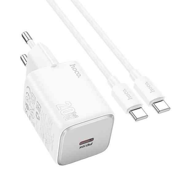 СЗУ Hoco N40 Mighty PD20W (1USB-C) + кабель Type-C to Type-C Херсон