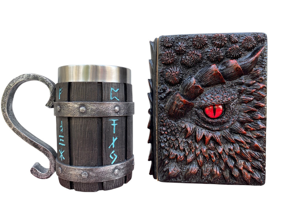 Подарочный набор Кухоль 3 Скандинавские Руны и Блокнот 3 «Око Пламинного Дракона» Київ - зображення 1