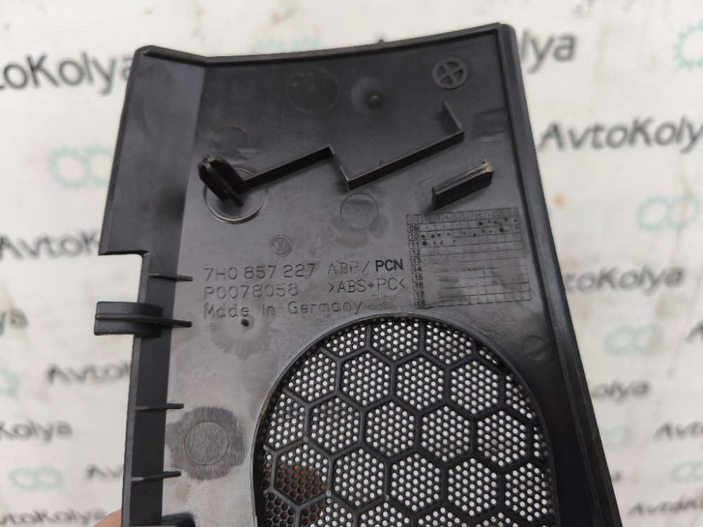 Накладка решетка динамика в торпедо левая VW T5 2003-2015 (7H0857227) Ковель - зображення 2