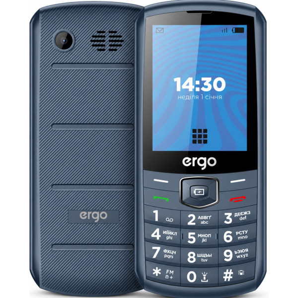 Телефон ERGO E285 Blue Харків - зображення 1