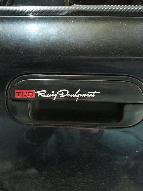 Наклейка на ручки авто TRD номер 7 Белая светоотражающая Борисполь - изображение 8