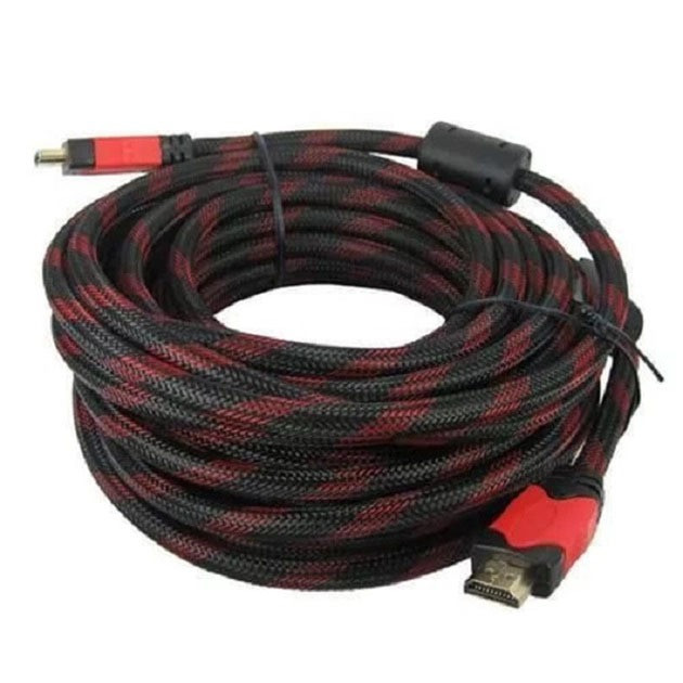 Кабель HDMI - HDMI 10m посилений в обмотці 10 м шнур Луцьк - зображення 1