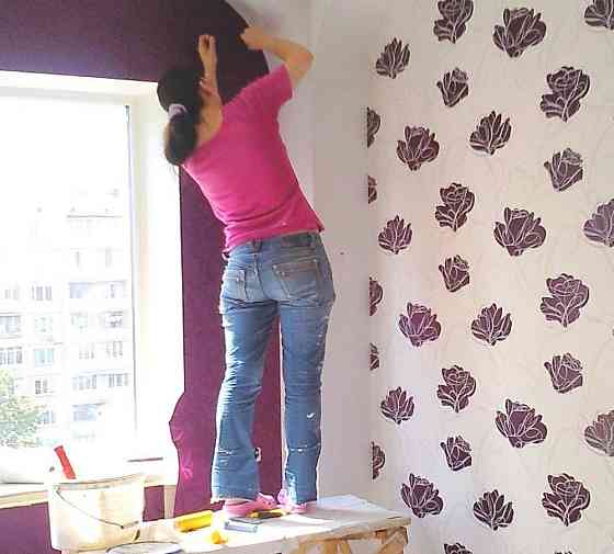 Ремонт квартиры Поклейка обоев в Киеве качественно Київ