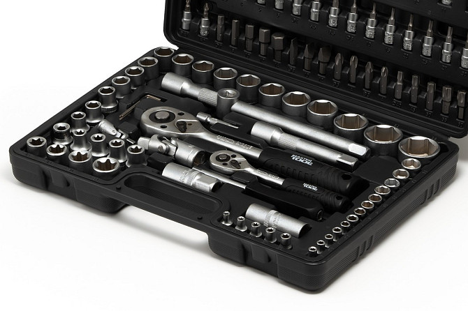 Набор инструментов MASTERTOOL ¼"&½" 108 шт 4-14 мм 10-32 мм кейс 78-7108 Харків - зображення 3