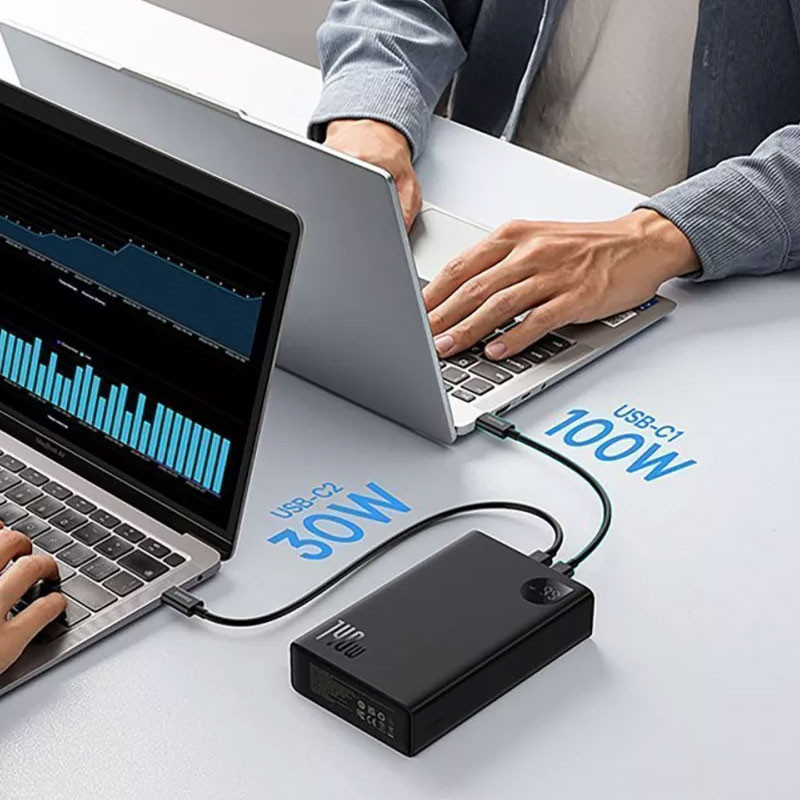 Портативное ЗУ Baseus Adaman Digital Display 140W 24000mAh (P100215081113-0) Херсон - изображение 6