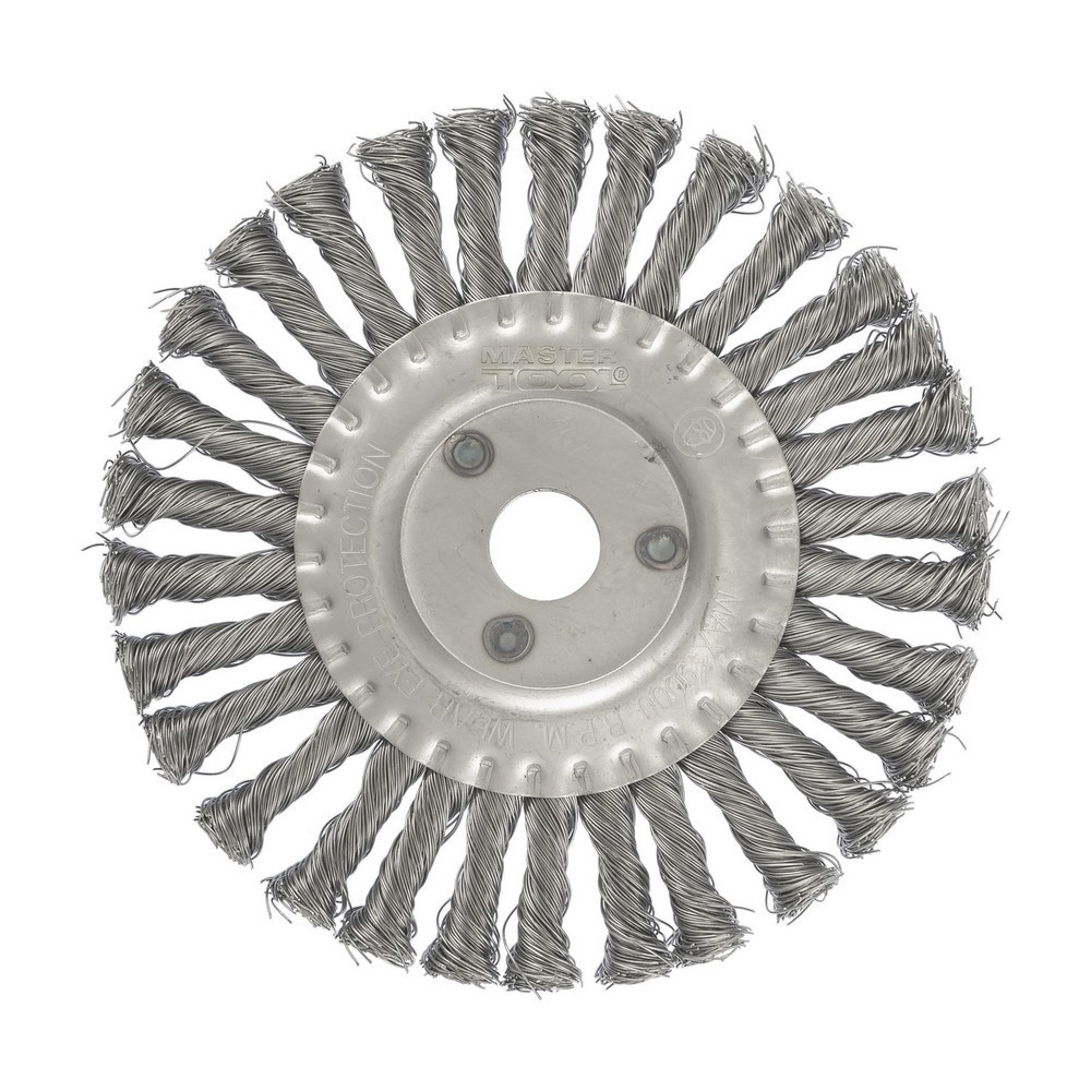 Щетка дисковая MASTERTOOL из плетеной проволоки Ø 180х22.2 мм 19-9018 Харьков - изображение 2