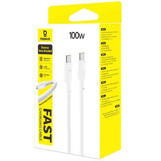 Дата кабель Baseus New Braided Type-C to Type-C 100W (2m) (E0426V) Херсон