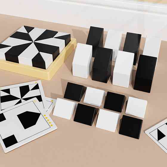 Настольная интерактивная игра Ummi ME-149 Hidden Black and White Blocks Херсон