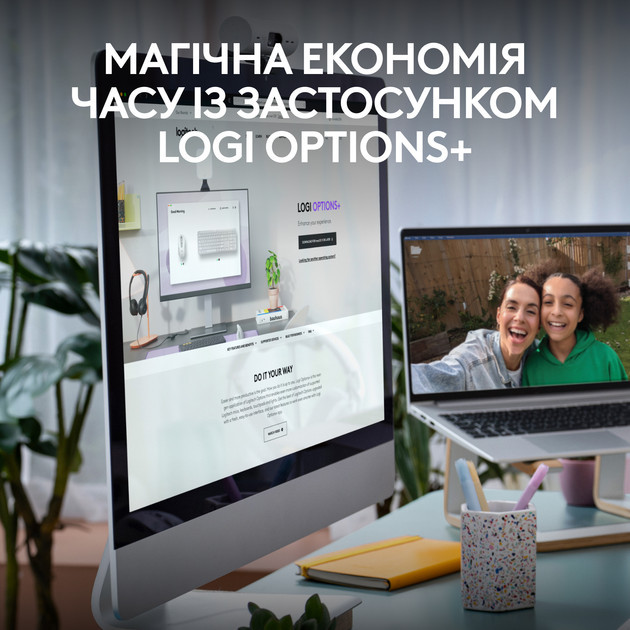 Комплект клавиатуры и мыши компьютерные беспроводные Logitech Signature Slim Combo MK950 Off White L Київ - зображення 4