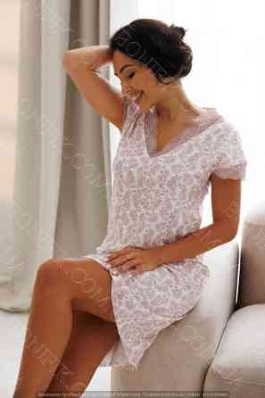 Ночнушка белая с цветочным принтом "LILA" (16718) (арт. 1369) Кривий Ріг