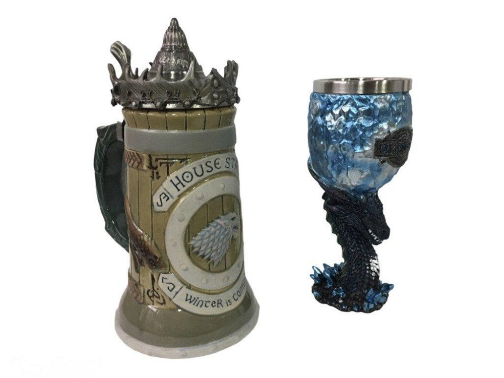 Подарочный набор Кухоль Игра Престолов Дом Старков и Бокал (код 00373) Київ - зображення 2
