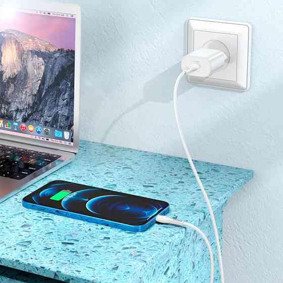 СЗУ Hoco N22 Jetta PD25W (1USB-C) + кабель Type-C to Lightning Херсон