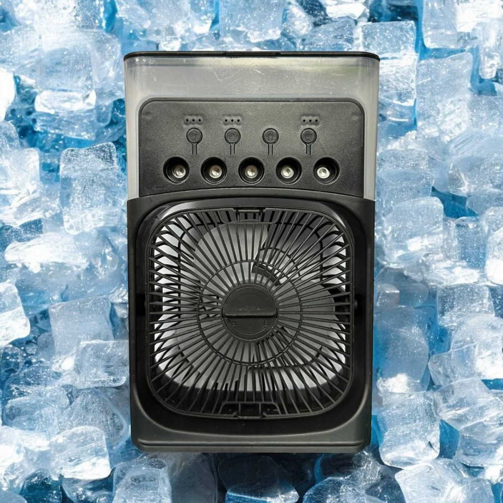 Вентилятор настольный с увлажнителем 19132 7х15х23 см черный Киев - изображение 1