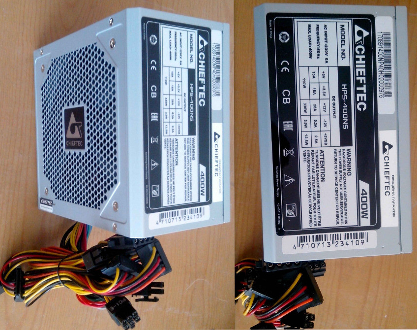 Блоки живлення ATX Сhieftec HPS-400NS та інші Винница - изображение 1
