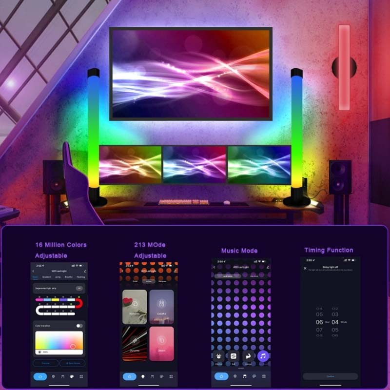 Настольная LED лампа RGB 5V Panel 2 Single side Bluetooth dual pack USB with app Херсон - изображение 9