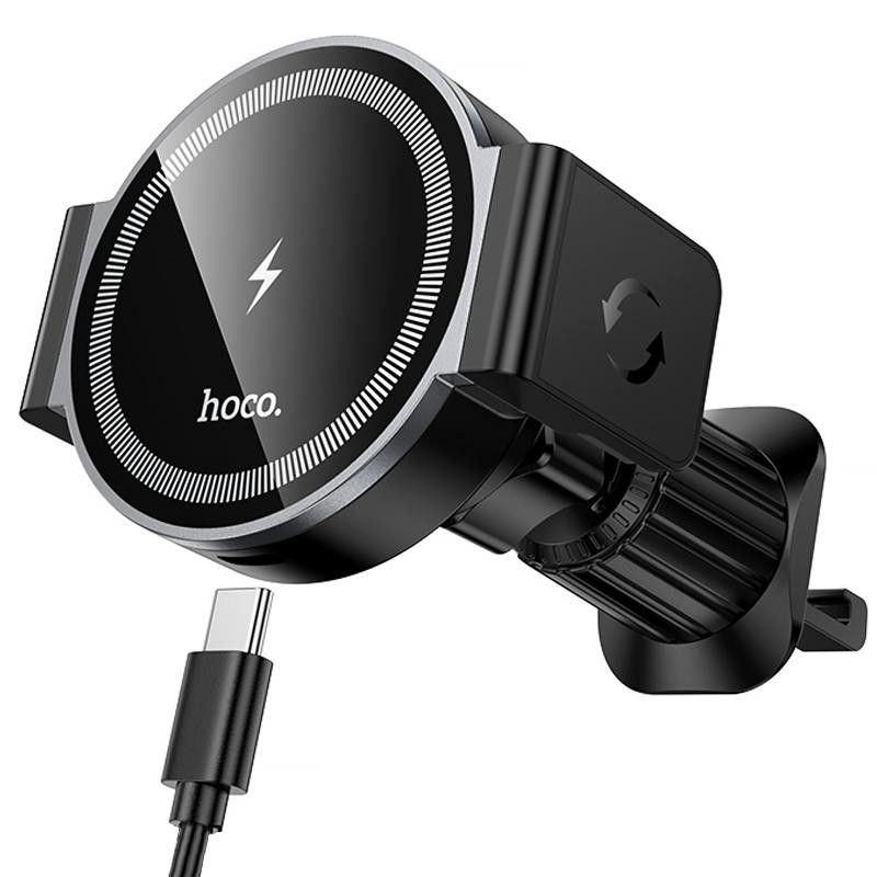 Уценка Автодержатель с БЗУ Hoco HW35 Power 15W (air outlet) Херсон - зображення 1