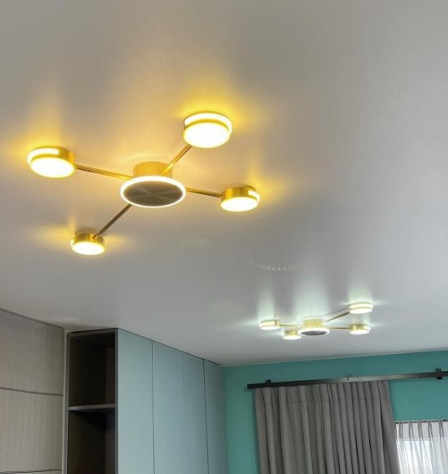 Люстра стельова LED R88/4-AB-k Латунь 7х64х82 см. Киев - изображение 1