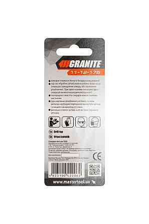 Сверло-метчик GRANITE HSS M12х1.75 мм DIN338 11-12-175 Харків