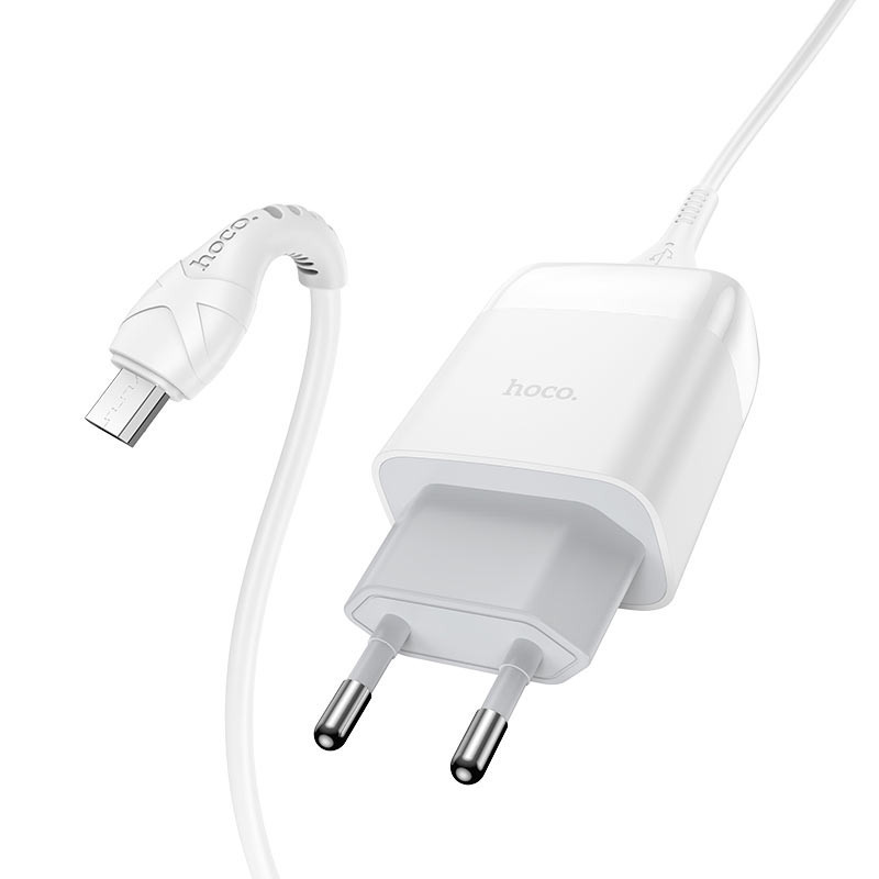 СЗУ Hoco C72Q Glorious QC3.0 18W (1USB-A) + кабель USB to MicroUSB Херсон - зображення 2