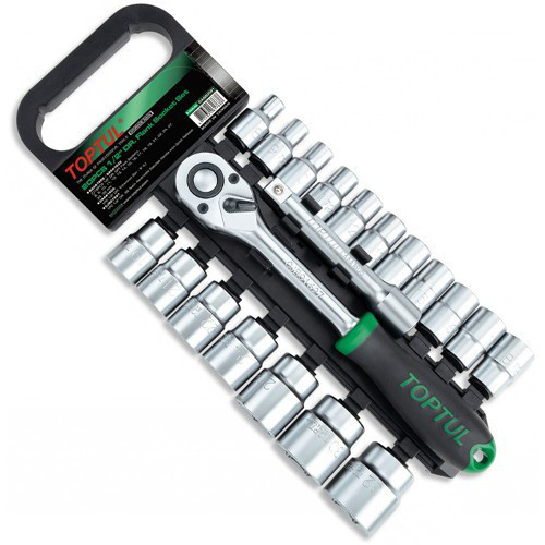 Набор головок с трещоткой TOPTUL 1/2" 20ед. 8-32мм GABB2001 Харьков - изображение 1
