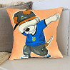 Подушка патріотична 3D "Пес Патрон Вірний оберіг України" 2710_D 12744 35х35 см оранжева Київ