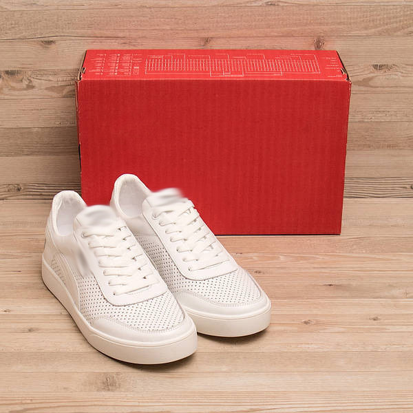 Чоловічі літні шкіряні кеди  перфорація Київ - зображення 7