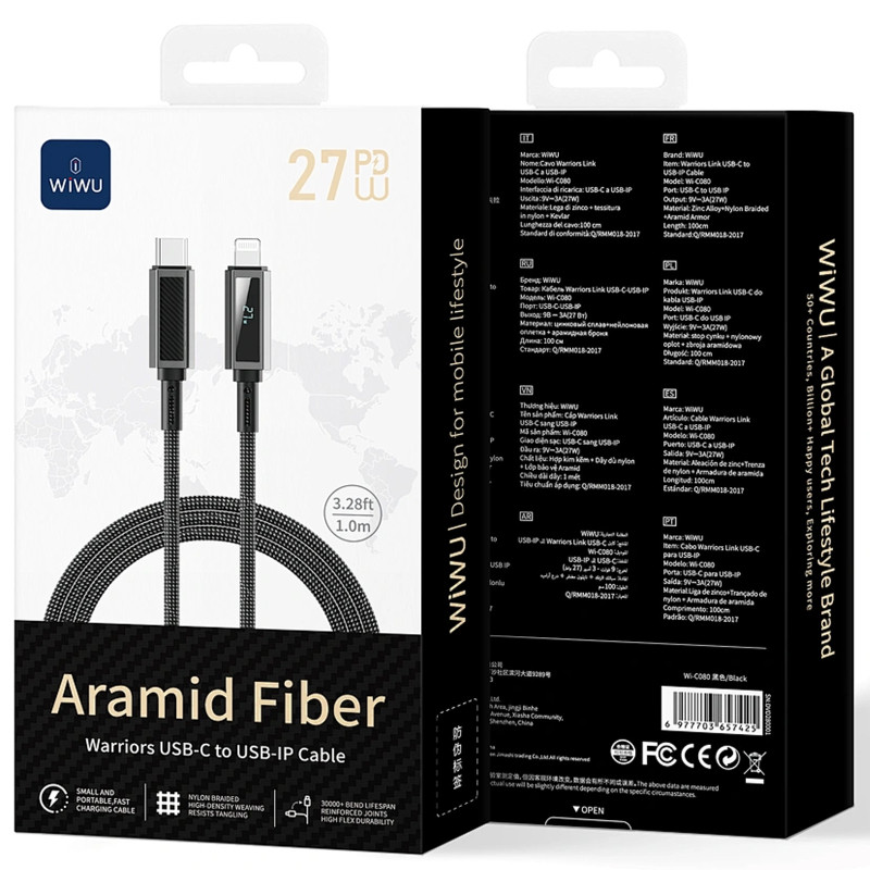 Дата кабель WIWU C080 Warriors Type-C to Lightning 27W (1m) Херсон - изображение 6