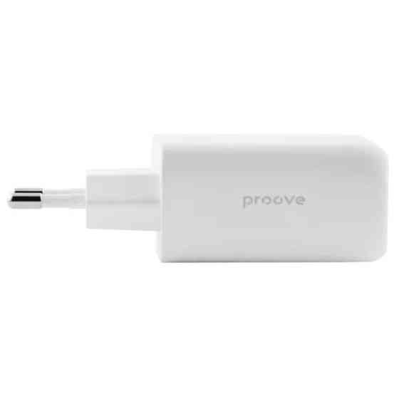 Мережевий зарядний пристрій Proove Silicone Power 2 45W (Type-C + USB) White (WCSP24110002) Харків