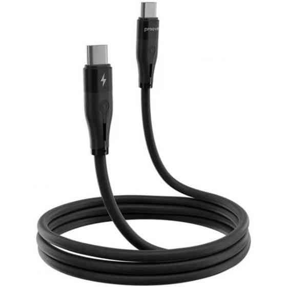 Кабель Proove Soft Silicone Type-C to Type-C 60W 1m Black (CCSO60002201) Харків