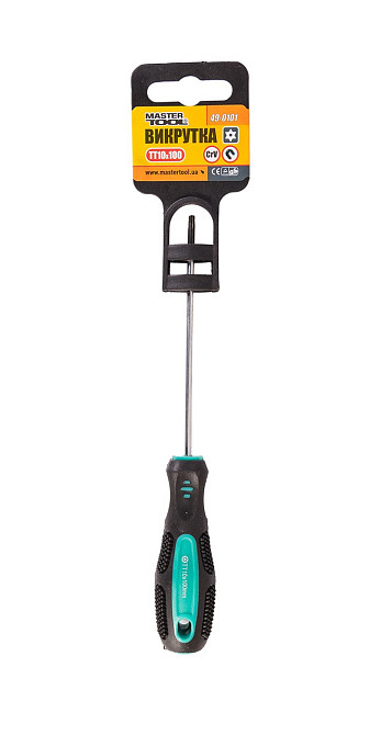 Отвёртка магнитная MASTERTOOL TORX TT10х100 мм ручка с TPR покрытием 49-0101 Харків - зображення 2