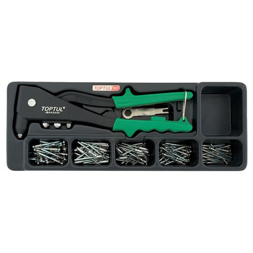 Заклепочник с набором заклепок (в ложементе) TOPTUL GAAT0101 Харків - зображення 1