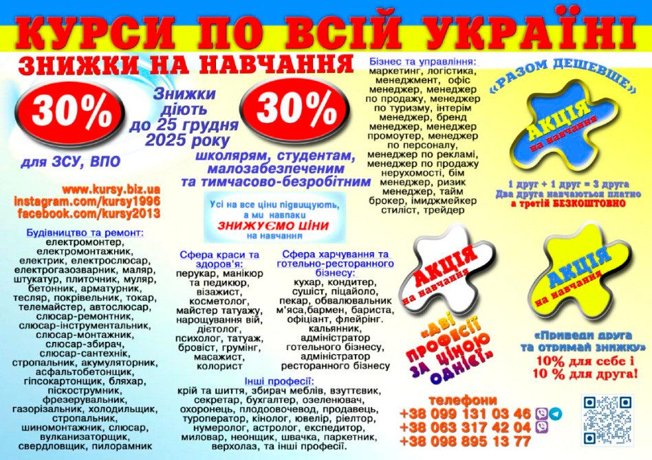 Курси зварник, електрик, слюсар, токар, маляр, бухгалтер Київ - зображення 1