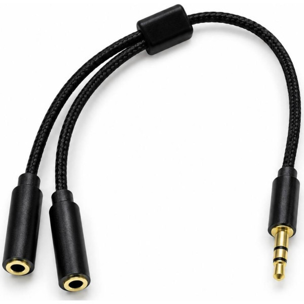DM AUX разгалужувач PoetrySail 3.5mm (M/2F) Black Харків - зображення 1