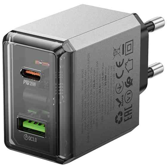 СЗУ Borofone BN20 Lena PD35W+QC3.0 (1USB-A/1C) Херсон
