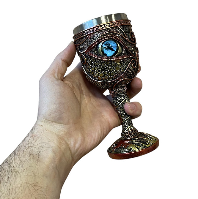 Бокал для вина 3-глазки Голубой Київ - зображення 4