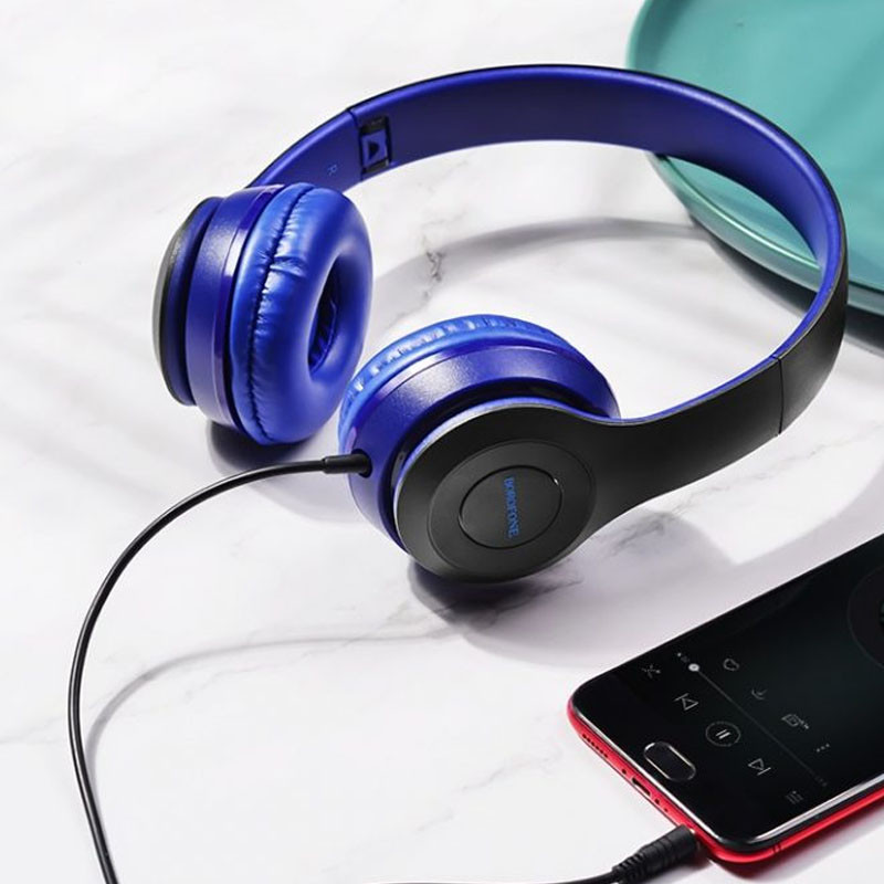 Накладные наушники Borofone BO5 (3.5mm/1.2m) Херсон - зображення 7