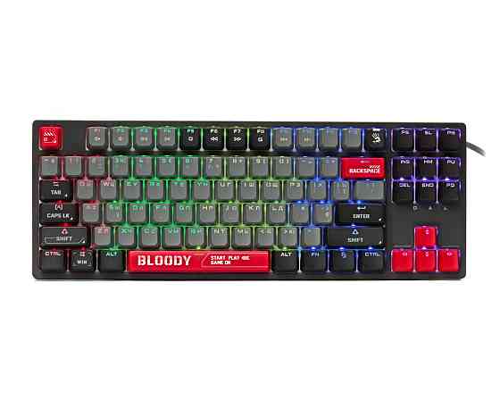 Клавиатура компьютерная проводная Bloody S87(EnergyRed) красная Київ