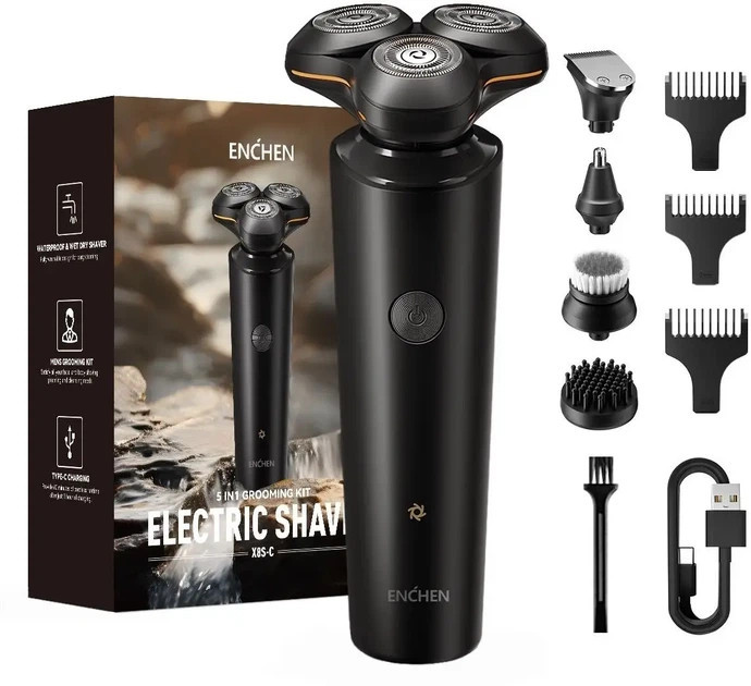 Электробритва Enchen Shaver X8S-С черная Київ - зображення 1