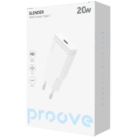 Мережевий зарядний пристрій Proove Slender 20W Type-C White (WCSS20010002) (Код товару:41196) Харків