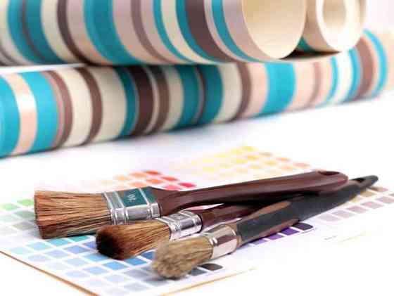 Поклейка обоев Малярные, штукатурные работы Киев