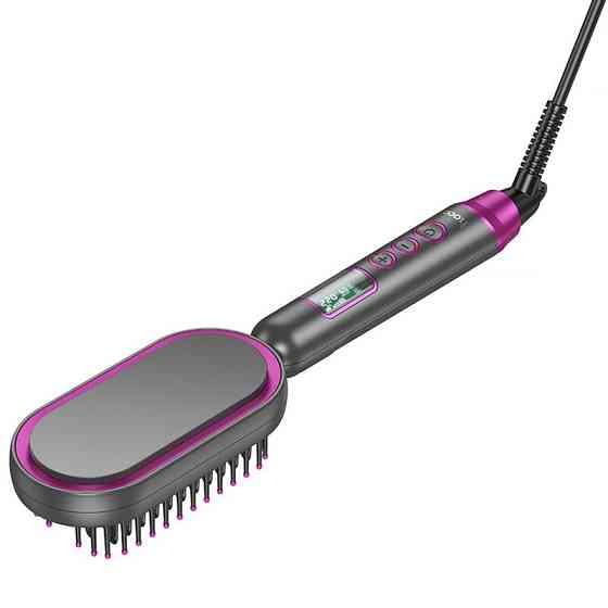 Расческа-выпрямитель Hoco HP44 Electric straightening hair comb with digital display Херсон